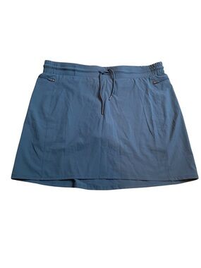 Kyodan Outdoor Slate Blue Activewear Skort Size XL Drawstring Athletic Skirt